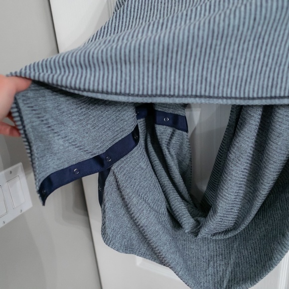 LULULEMON Blue Heathered Snap Scarf *LIKE NEW* - Picture 5 of 8